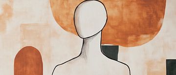 Figure study in soft earth tones by Poster Art Shop