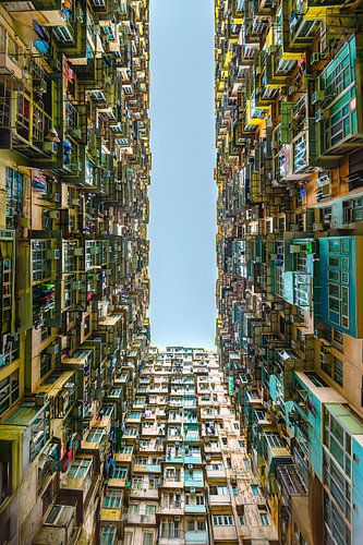 Monster Building, Hongkong - vom Boden und von oben