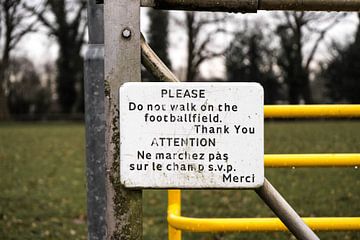 Sign at VV Sellingen | About the Ball by Over de Bal