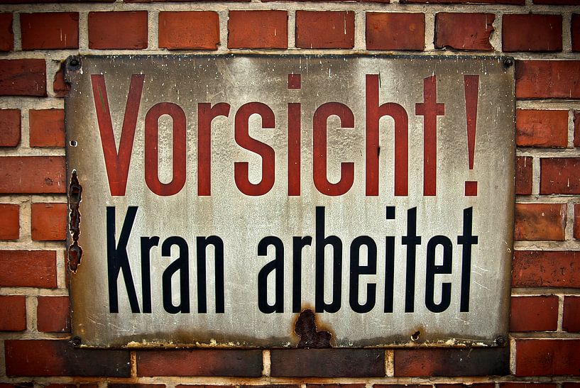 Tin sign by Norbert Sülzner
