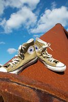 Converse All Stars sneakers in the sky