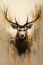 Majestic deer with abstract antlers by Imperial Art House thumbnail
