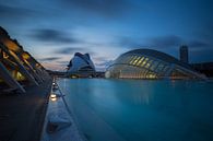 Avond Long exposure Ciudad de Las Artes y Ciencias Valencia van Silvia Thiel thumbnail