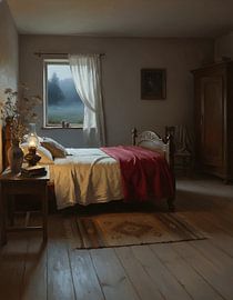 Rural Elegance in a night Bedroom by Regan Frederick
