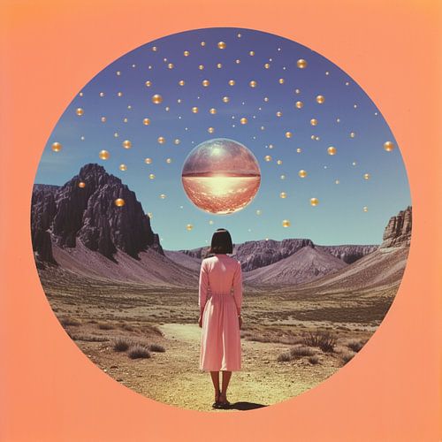 Surreal Geometric Space Collage