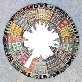 Breslau | Rynek Little Planet von Panorama Streetline