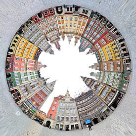 Breslau | Rynek Little Planet von Panorama Streetline