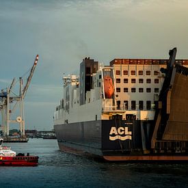 Tugboat in Hamburg's harbour sur Stefan Heesch