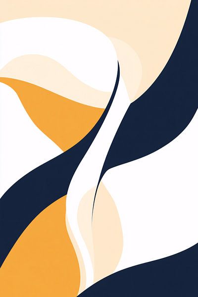 Abstrakte Wellen in modernen Farben von Art & Soul Creations