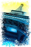 Der Eiffelturm in Paris als Digital Arts