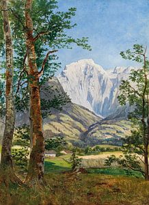 Theodor von Hörmann, Blick auf den Hohen Göll bei Berchtesgaden, um 1879