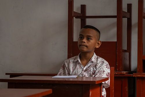 Schoolkinderen @ Arborek Island, Indonesie