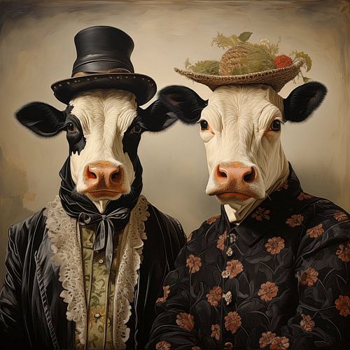 Cows in clothes