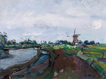 Niederländische Landschaft, Carl Fahringer