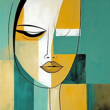 Frau abstrakt von Bert Nijholt