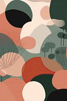 Abstracte botanische kunst