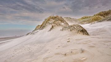 Dünenstrand und die Nordsee bei Sturm von eric van der eijk