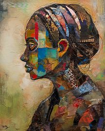 portrait woman " Vivified Mosaic III "