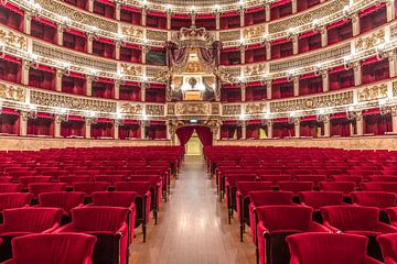 Theatre room without audience by Bob Janssen