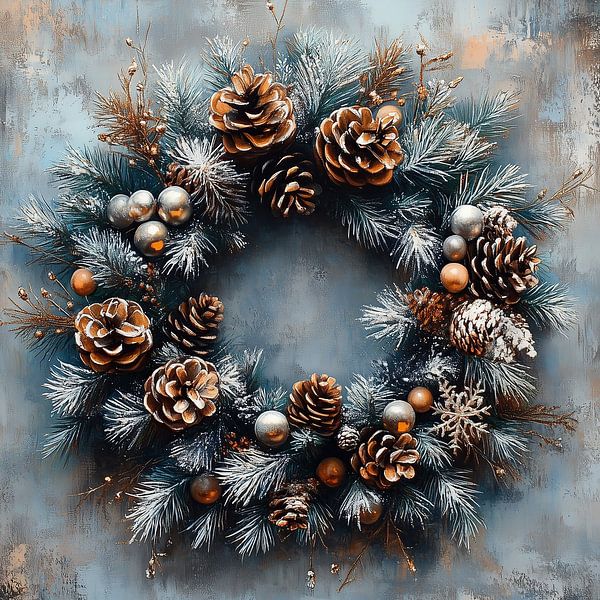 Christmas wreath by Abstract Painting