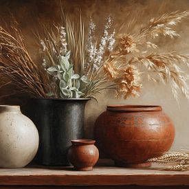 flower vases | Earth Vases by Eye catching paintings