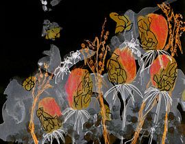 Dunkelgoldene Blüten von Lori Ann Folz