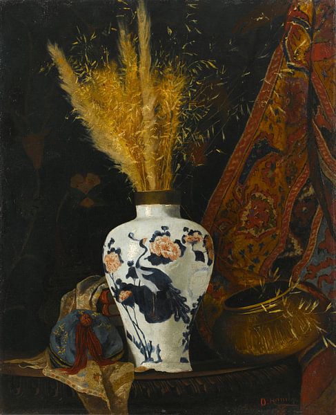 Blumen in einer weißen Vase, Osman Hamdi Bey von Meisterhafte Meister