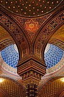 Column detail in the Spanish Synagogue in Prague