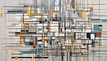 Painting abstract stripes by WeLoveArt
