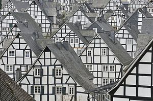 schöne alte Fachwerkhäuser in Freudenberg