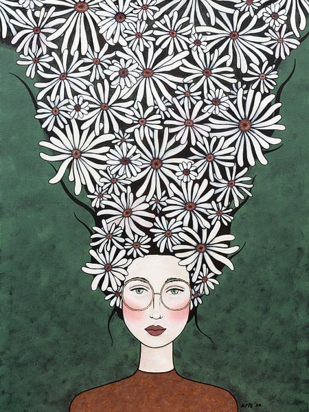 Flowers on my mind (nr.2020-20) by Kris Stuurop