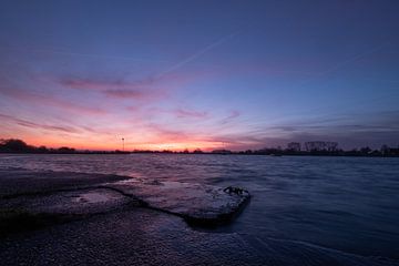 Sonnenaufgang am Niederrhein von Moetwil en van Dijk - Fotografie