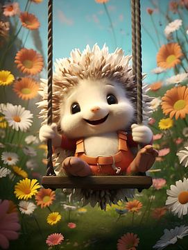 A happy hedgehog by PixelPrestige