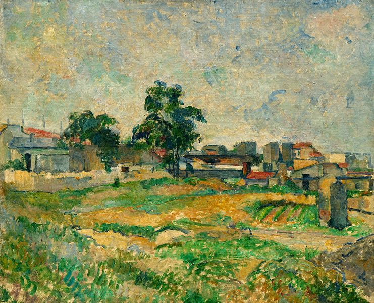 Landschaft in der Nähe von Paris, Cézanne von Liszt Collection