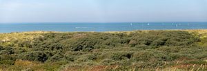 Panorama, vue de la mer du Nord