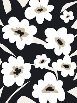 Ausdrucksstarkes florales Muster von Bohomadic Studio