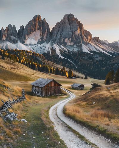 Dolomites in the morning glow