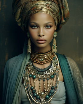 Blickfang: Afrikanische Frau
