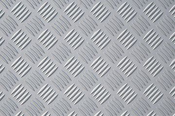 non-slip textured surface of checker plate by Heiko Kueverling