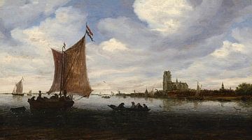 View of Dordrecht, Salomon van Ruysdael
