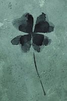 Tough clover four (watercolor painting flowers and plants happiness green cheerful beautiful clover 