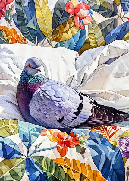 Sleeping Dove bird #animal by JBJart Justyna Jaszke