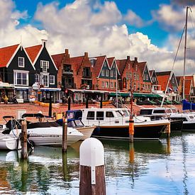 Hafen von Volendam von Digital Art Nederland