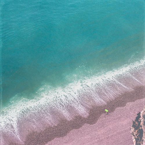 Strandlied - Strand en surfen Etretat - Normandië -Frankrijk