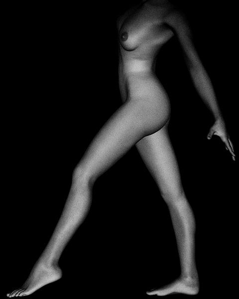Femme nue –  Étude nue de silvie no 1 par Jan Keteleer