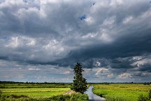Landschaften und Wolkenlandschaften über Drente