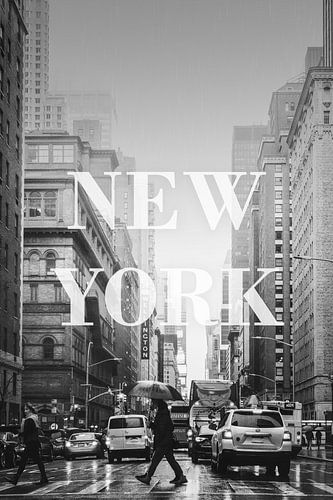 Steden in de regen: New York