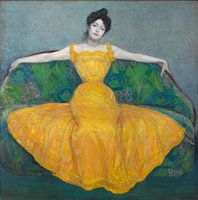 Dame im gelben Kleid, Max Kurzweil