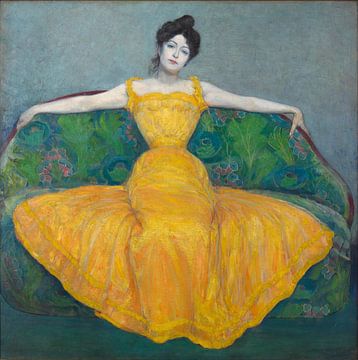 Dame im gelben Kleid, Max Kurzweilvon Meisterhafte Meister