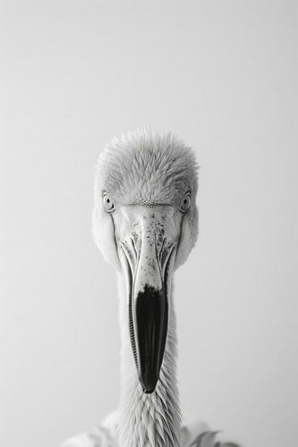 Flamingo - Zwart-wit fotografie